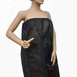 Waxing Black Gown Non Woven ,Disposable For Men and Women ,Salon Spa ,Set of 60