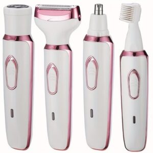 4 in 1 Women’S Electric Shaver Set – USB Rechargeable, Painless Shaver