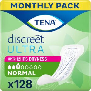 Tena Discreet Ultra Pad Normal Incontinence Pads for Women with Light Bladder