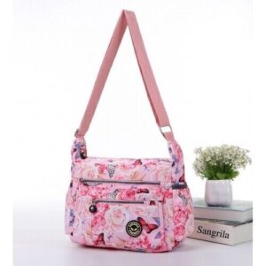 WOMEN’S CRINKLE NYLON CROSSBODY BAG – LIGHTWEIGHT SHOULDER & MESSENGER BAG UK
