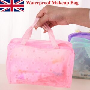 1-5X Women’s Waterproof Makeup Bag Cosmetic Travel Storage Bath Toiletry UK