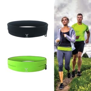 Mens Womens Zipper Running Belt, Waist Pack for Fitness and Running Holds Phone