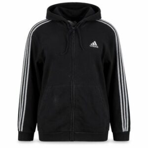 adidas Womens Full Zip Hoodie Size XL Black Long Sleeve Activewear Logo