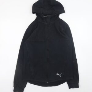 Teens UK Size 2XL PUMA Black Full Zip Hoodie