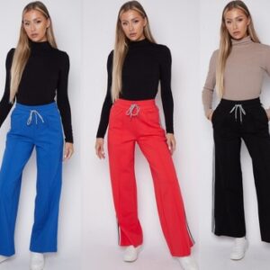 M&S Ladies Jogger Athleisure Wide Leg Stretch Trousers Jogging Bottoms