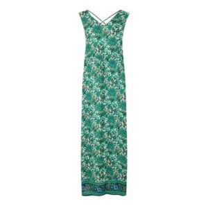 Moda Womens/Ladies Anna Floral V Neck Maxi Dress  GT29758