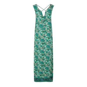 Moda Womens/Ladies Anna Floral V Neck Maxi Dress  GT29758