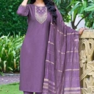 Kurti Set With Shawl And Pants