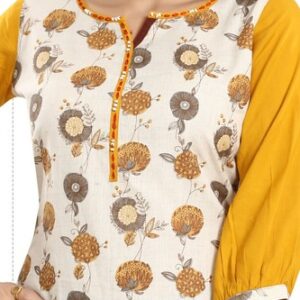 Women Ethnic Kurti Tunic Kurta Floral Shirt Short Dress Cotton Printed MM257