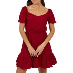 Brave Soul Womens/Ladies Sweetheart Short-Sleeved Mini Dress  GT42794