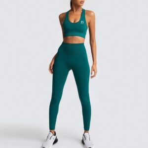 Ladies Gym Sets Women 2 Piece Workout Exercise Running Yoga Legging Bra Top Set