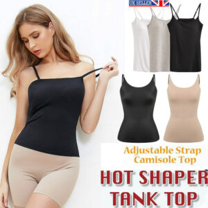 UK Women Camisole Basics Tank Tops Summer Tops Cami Undershirt for Yoga Workout