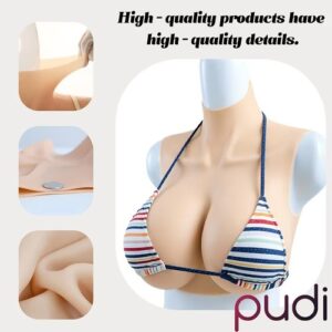 Realistic C-H Cup Silicone Breast Forms Breast Plate Fake Boobs For Crossdresser