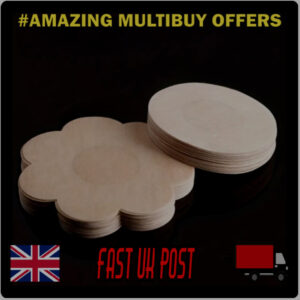 Nipple Covers DARK Beige Self adhesive Breast Pasties No Bra Pads NEW Lot UK