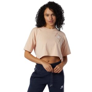 NEW BALANCE ATHLETICS WOMEN’S ARYGLE HILO T-SHIRT TEE TOP PINK GYM WORKOUT YOGA