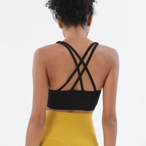 Women Fitness Yoga Bras Race Back Sports Bras Nylon Top Women Sexy Bra UK