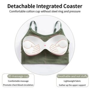 Women’s Seamless Sports Bra Padded Yoga Gym Workout Vest Adjustable Straps
