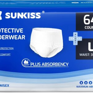 SUNKISS TrustPlus Incontinence Pants for Men and Women, Adult Pull Ups, Disposab