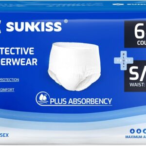 SUNKISS TrustPlus Incontinence Pants for Men and Women, Adult Pull Ups, Disposab