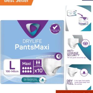 Unisex Large Disposable Pull-Up Pants – Dry Feel with Soft Breathable Material