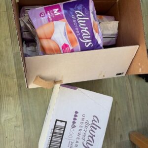 Always Discreet Pants Medium – 7 packs of 12 pants – Medium – unopened