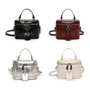 Korean Styles Shoulder Bag for Women Box Bag Solid Color Crossbody Bag Handbag
