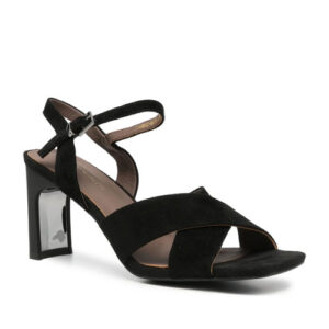 Sergio Moretti Women’s Black Suede Open-Toe Formal Sandals SMR6585-26108BLK