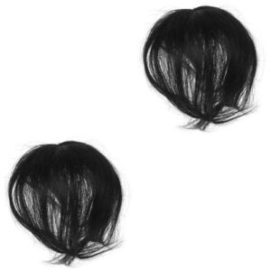 Set of 2 Hair Piece Hairpieces for Women Synthetic Topper Thinning