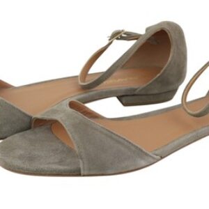 Emporio Armani X3P649 Women’s Sandals EU37 Gray Suede Buckle