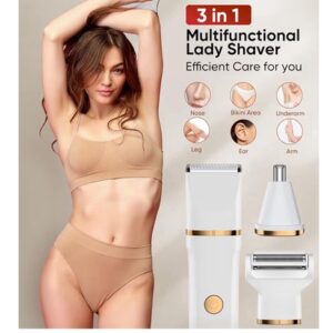Electric Shaver For Women Rechargeable Painless Bikini Razor Lady Hair Remover