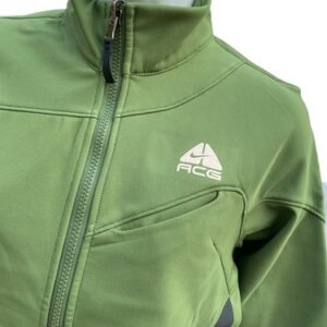 New Vintage NIKE ACG Womens JACKET SOFT SHELL WINDSTOPPER Underlayer Green M