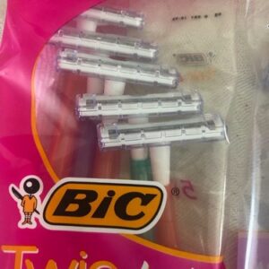 10 Bic Twin Lady Razors Blade for Sensitive Skin clean Shaving Disposable