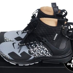 Nike Air x Acronym Presto Mid Black Grey UK 5.5 US 6 EUR 38.5 AH7832-001 New