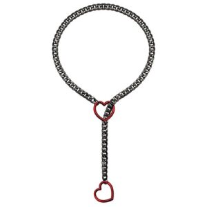 Sleek Stainless Steel Slip Chain Ring Choker Unisex Collar for Women and Men