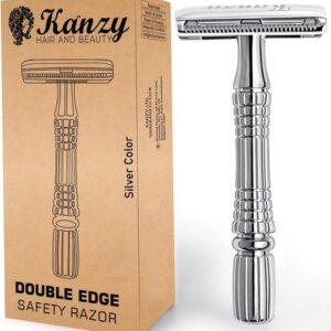 Kanzy Safety Razor for Men & Women Double Edge Reusable Razor Shaving Kit