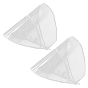 2 PCS Women Rain Visor Hood Plastic Hat Protector Hats Waterproof