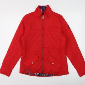 Womens UK Size 10 Regatta Red Quilted Coat