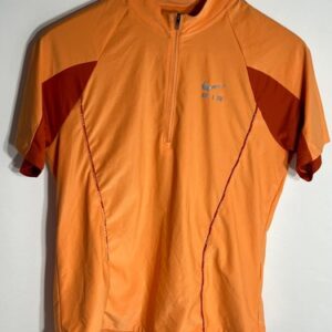 Nike Running T-shirt Air Dri Fit 1/2 zip | Ladies | Orange/Red | Medium |