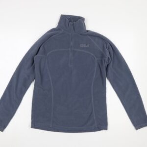 OEX Women’s Blue Fleece Pullover Sweatshirt UK 8 1/2 Zip Outdoor Top