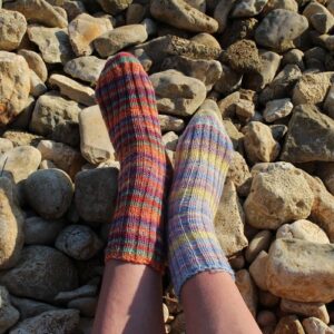 Soft Striped Wool Socks
