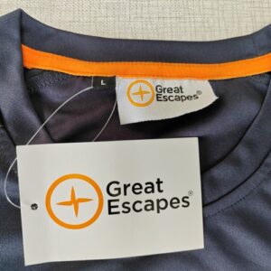Great Escape Women’s Training T-Shirt Size L Slim Fit Mauna Loa Running Tee