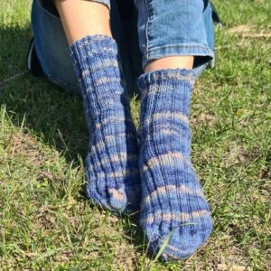 Wool-blend Striped Socks