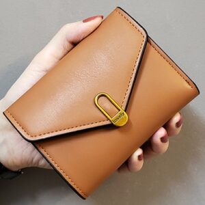 Compact and cute Brand new ladies tri fold wallet brown