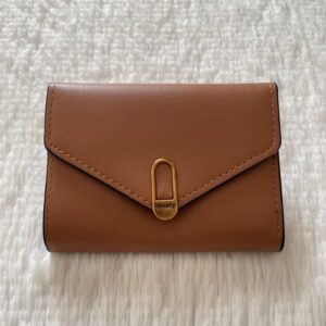 Compact and cute Brand new ladies tri fold wallet brown