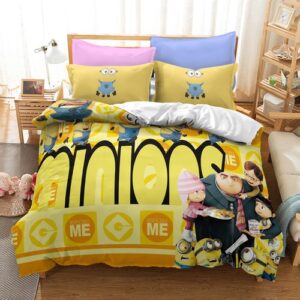 Custom Bedding Set 12.Yellow Goggled Blue Overalls Duvet Cover Kids Quilt Decor