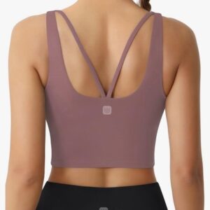 UUE sport bra for women (Pink), workout Athletic Tops