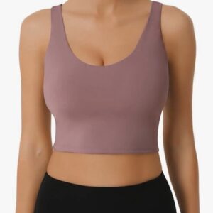 UUE sport bra for women (Pink), workout Athletic Tops