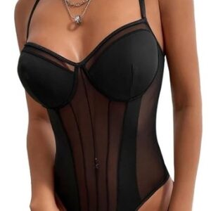 Floral Pattern Mesh Sheer Cami Slim Fit Backless Halter Top For Women NEW