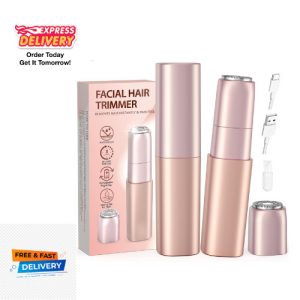 Rechargeable Facial Hair Remover for Women:Ladies Shaver,with 1 replacement head