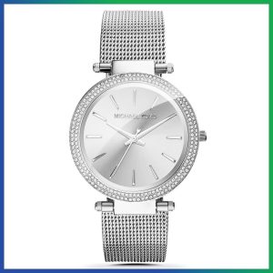 MICHAEL KORS MK3367 Darci Silver Stainless Steel Strap Dial Womens Watch 39mm